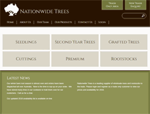 Tablet Screenshot of nationwidetrees.com.au